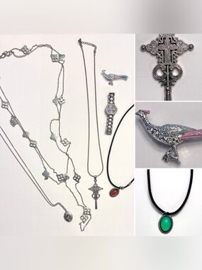 Various pieces of costume jewelry and women’s Seiko watch